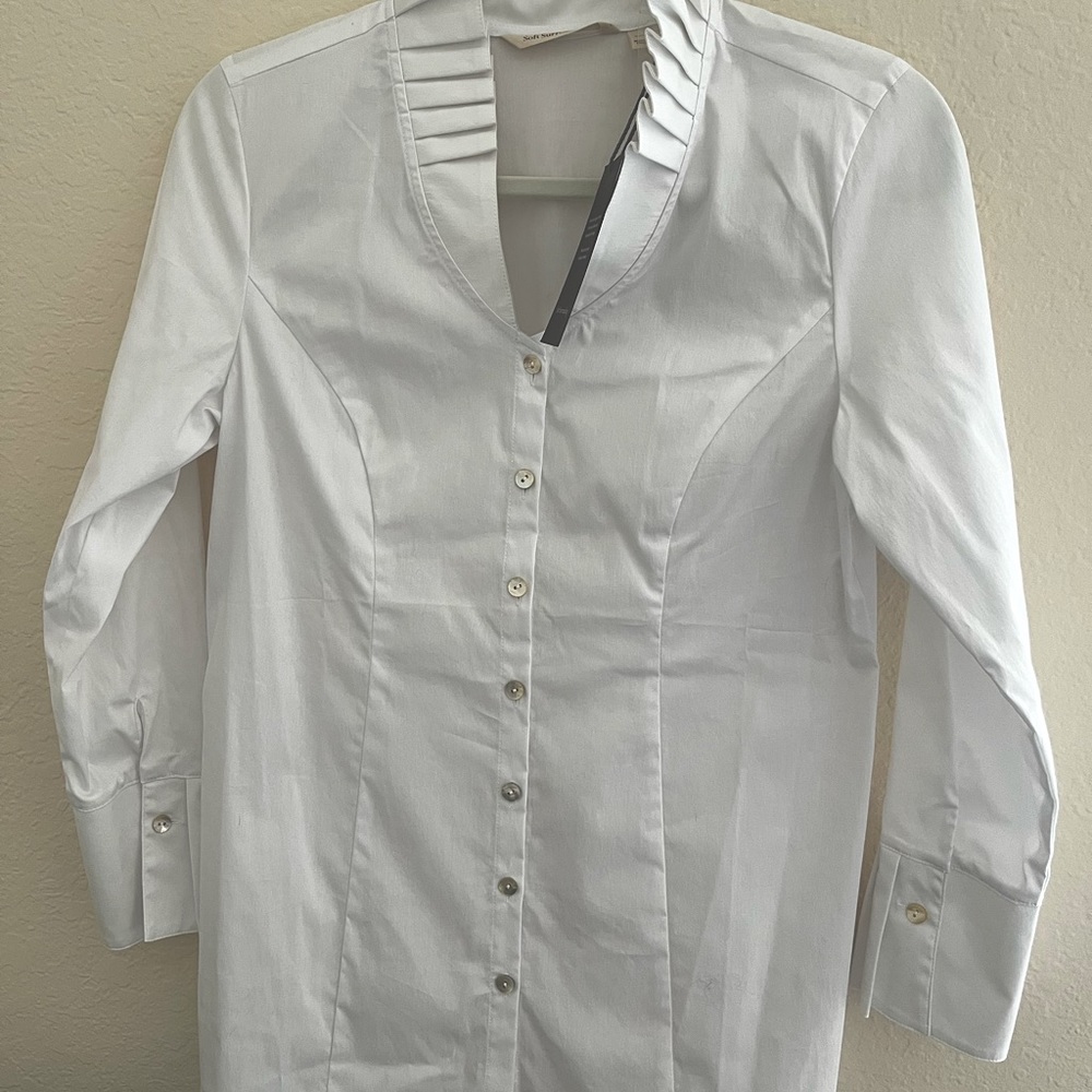 Soft Surroundings White Blouse